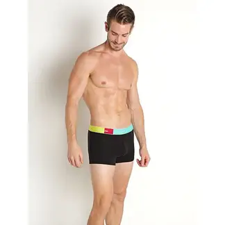 CALVIN KLEIN - Boxer Negro Con Logo En Microfibra