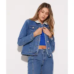 SEVEN SEVEN - Chaqueta Para Mujer Trucker Color Azul Claro Marca #28080860