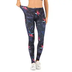 FRIOLENTA - Legging Deportivo Azul Flores..