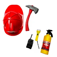 DAYOSHOP - Juguete Niños Set De Herramientas Juego Kit Casco Bombero