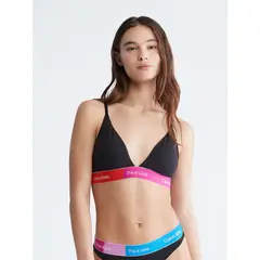 CALVIN KLEIN - Bralette Con Logo Mujer Negro
