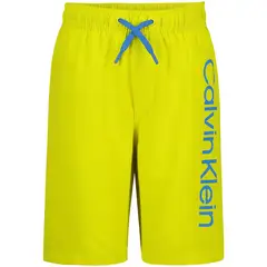 CALVIN KLEIN - Bermuda Con Logo Niño Amarillo