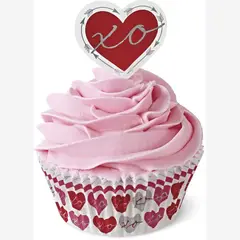 WILTON - COMBO CUPCAKES CORAZONES PICKS