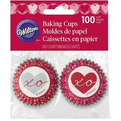 WILTON - CAPACILLOS MINI CORAZONES x 100