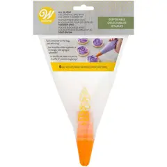 WILTON - SET MANGA DESECHABLE Y BOQUILLA # 2D X 6 UNDS
