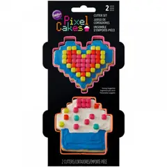 WILTON - SET CORTADORES PIXEL CAKES X 2