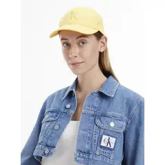 CALVIN KLEIN - Gorra Amarilla De Sarga En Algodón Para Mujer