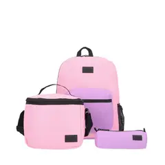 SAMSONITE - Set Xtrem Morral+Lonchera+Cartuchera Rosa/Violeta