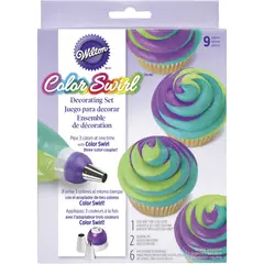 WILTON - KIT SWIRL CUPCAKE MULTICOLOR X 9
