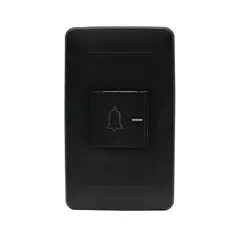 VCP - Botón Pulsador Timbre Negro Electric