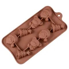 ORQUIDEA - Molde silicona chocolates navidad