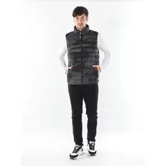 CALVIN KLEIN - Chaleco Negro Con Cierre De Cremallera Para Hombre