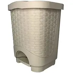 COLPLAST - Papelera De 12 Litros Tapa Pedal Avellana