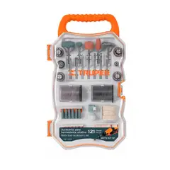 TRUPER - Kit Accesorios Para Motor Tool 121 Piezas