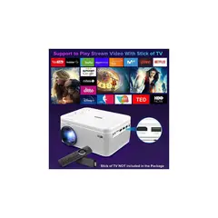 GENERICO - VIDEO proyector Bigasuo 2022 Nativo 1080p Blthoot,7k Lx Hdmi,