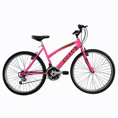 SFORZO - Bicicleta Niña Rin 24 En Aluminio 18 Cambios Rosado-