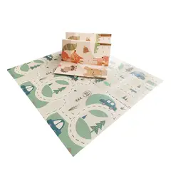 ENFANT'ASY - Tapete De Juego Plegable Gateo Bebé 200x180x1 Cm Doble Faz