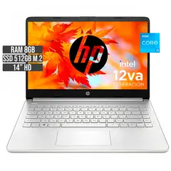 HP - PORTATIL INTEL CORE I3-1215U SSD 512GB RAM 8GB LED 14 HD