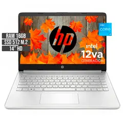 HP - PORTATIL INTEL CORE I3-1215U SSD 512GB RAM 16GB LED 14 HD