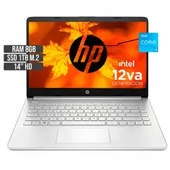 HP - PORTATIL INTEL CORE I3-1215U SSD 1TB RAM 8GB LED 14 HD
