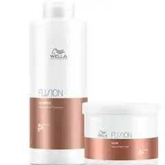 WELLA - Kit Fusion Shampoo Litro Mascarilla