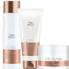 WELLA - Kit Fusion Shampoo Acondicionador Mascarilla