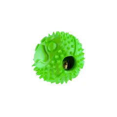ENERGY PLUS - Pelota de Goma con cascabel y puntas suaves gatos Verde