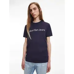 CALVIN KLEIN - Camiseta Con El Logo Hombre Azul Oscuro