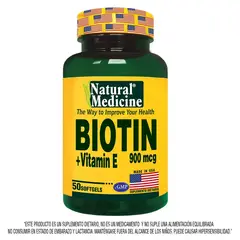 NATURAL MEDICINE - Biotin Con Vitamina E X 50 Softgels
