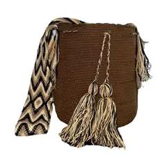 ARTESANAL - Mochila Wayúu Hecha a Mano 100 Original Colombiana WL-22_.