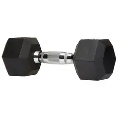 GENERICO - Mancuerna Hexagonal Recubierta de Goma 15kg Unidad