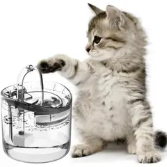 ONE PIXEL - Fuente De Agua Mascotas Bebedero Transparente 2l