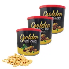 GENERICO - Maní Salado Golden Para Anchetas Navideñas 150 g X 3 Uds.