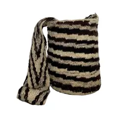 ARTESANAL - Mochila Arhuaca 100 Original en Lana de Oveja S-03_.