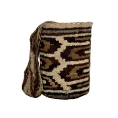 ARTESANAL - Mochila Arhuaca 100 Original en Lana de Oveja S-04_.