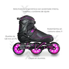 QMAX - Patines Semiprofesionales en Linea Ajustables Speed 39-42