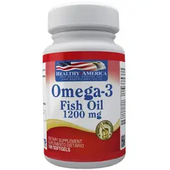 HEALTHY AMERICA - Omega 3 fish oil 1200mg 100 cápsulas