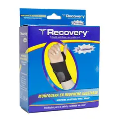RECOVERY - Muñequera Ajustable Negro