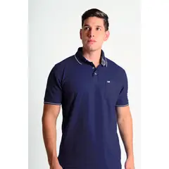 L Y H - Camiseta Para Hombre Manga Corta Azul Marca L&H
