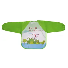 GENERICO - 2 Delantal Con Mangas Para Niños Bebes - Verde