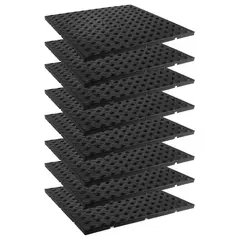 ENERGY PLUS - Set X8 Estibas plásticas lisas modulares 60X60cm Cap. 500 KG