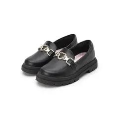 MOLEKINHA - Mocasín Chunky Negro-Dorado