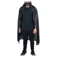 GENERICO - Capa Cuello Brujas Vampiro Dracula Malefica El Zorro Disfraz