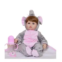 KIDSHOP - Bebe Aspecto Realista Niño Elefante + Accesorios 638
