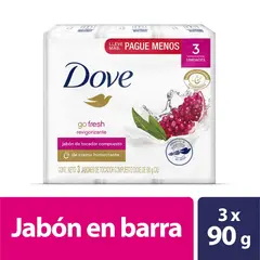 DOVE - Jabon Go Fresh Revigorizante X 90G X 3 Und