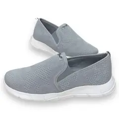 XIAN SHOES - Tenis UltraLivianos Gris malla Mujer