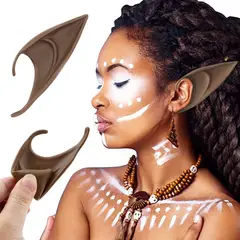 P&R APRECIOSDEREMATE - Orejas para Cosplay Piel Morena TS Elf Duende Elfo Hada Anime Manga