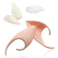 P&R APRECIOSDEREMATE - Colmillos y Orejas Cosplay Anime Duende Elfo Hada