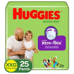 HUGGIES - Pañales Active Sec Pants Etapa 5/XXG X 25Und