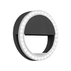 GENERICO - Aro De Luz Selfie Para Celular Recargable Negro